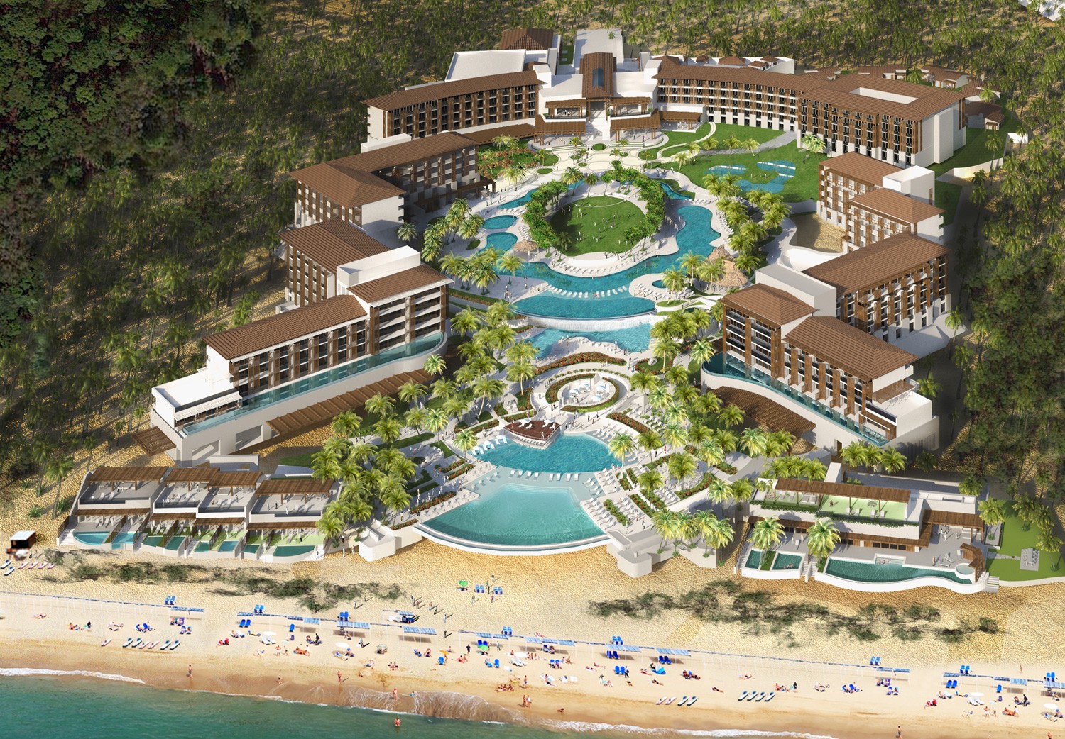 Dreams Resorts Spas Aerial View Of Dreams Playa Mujeres 