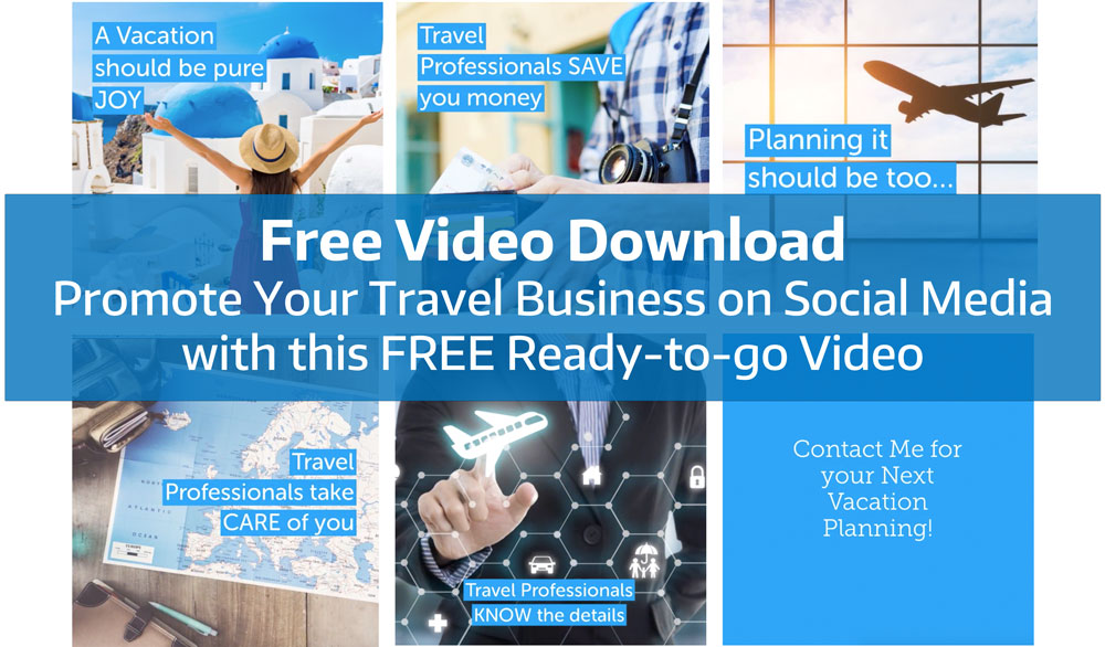 Free Video Download for Travel Agents to use on Social Media