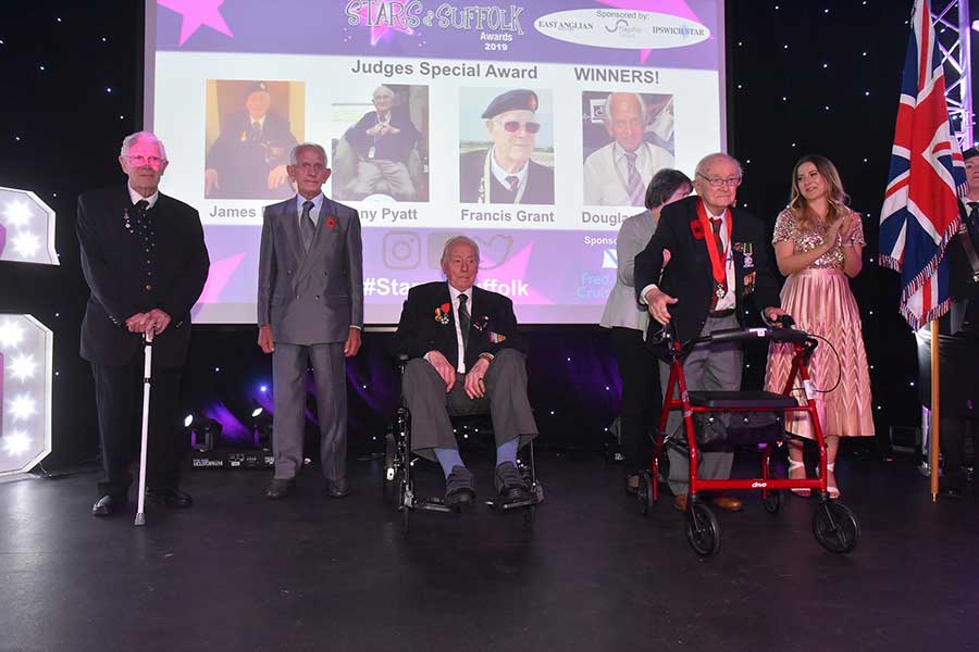 Brave D-Day veterans commended with a 'Judges’ Special Award' at 'Stars of Suffolk 2019', in association with Fred. Olsen Cruise Lines