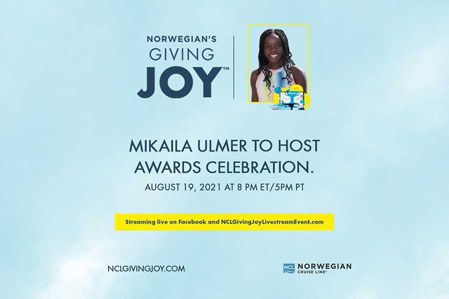 Norwegian Cruise Line Announces Teen Entrepreneur Mikaila Ulmer Will Host Upcoming ‘Norwegian’s Giving Joy’ Awards Event