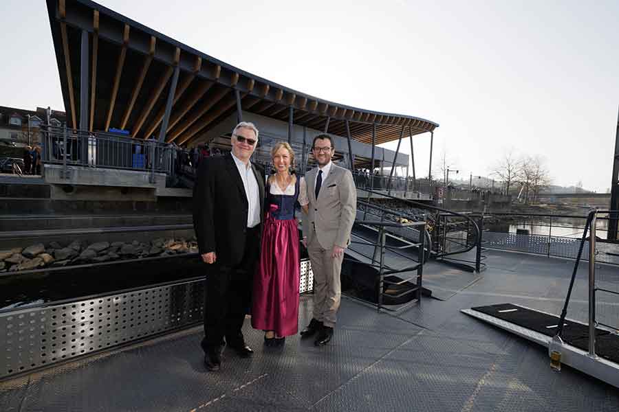 AmaWaterways and Town of Vilshofen, Germany Celebrate 14 Years of Partnership During New Dock Christening