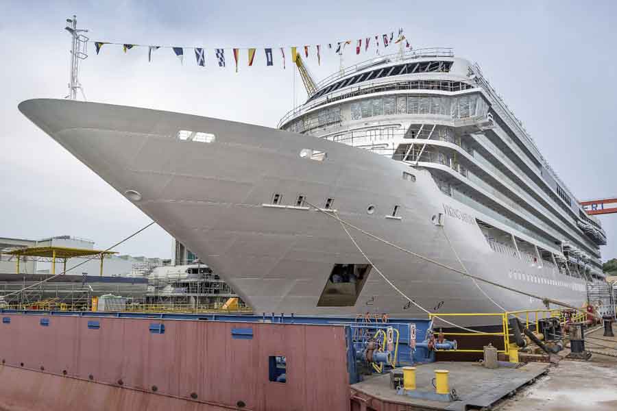 Viking Marks Float Out Of Newest Ocean Ship