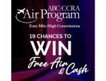 ABC-CCRA Air Program Celebrates 10-Year-Anniversary with 16-Week Travel Advisor “Win Free Air and Cash” Promotion