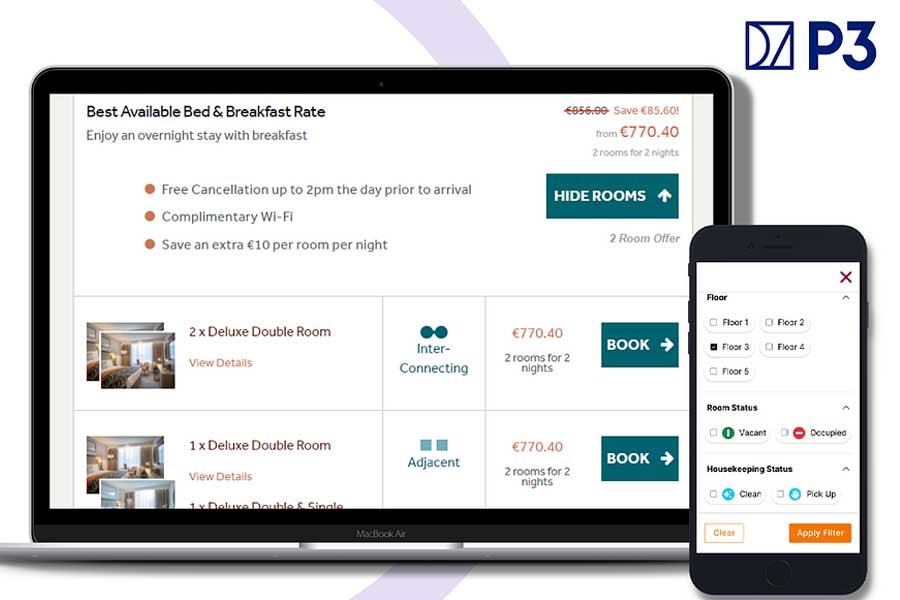 P3 Introduces Guaranteed Online Booking for Interconnected Rooms
