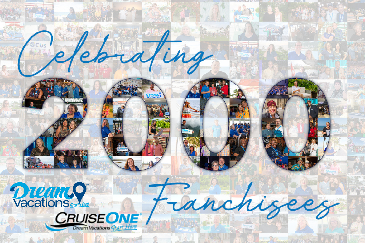 Dream Vacations/CruiseOne Reaches Milestone with 2,000 Franchise Locations
