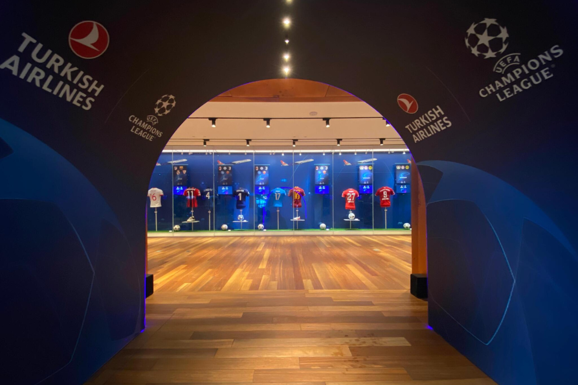 Turkish Airlines Business Class Lounge Once Again Honors UEFA Champions League with Memorabilia Exhibit “The Starry Journey