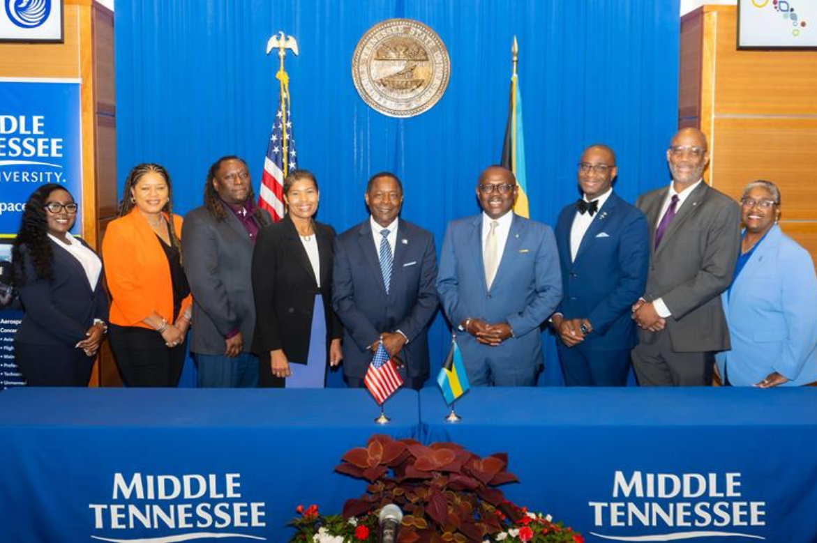 Bahamas Signs Landmark Aviation Agreement with Middle Tennessee State University