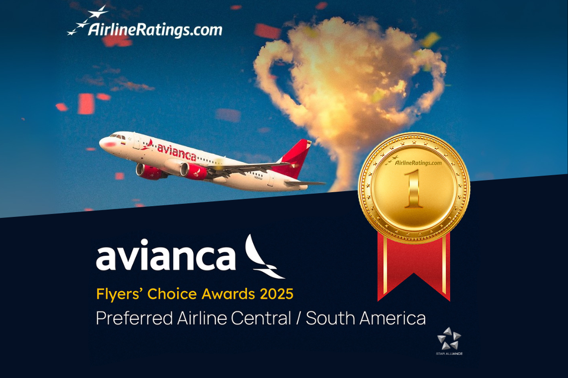 Avianca Recognized as Central and South America’s Favorite Airline in 2025 Flyers’ Choice Awards