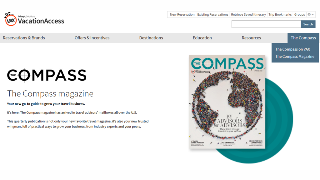 Go Anywhere But the Beach With The Compass Magazine - Written By: Jenna Buege, Senior Editor for VAX VacationAccess
