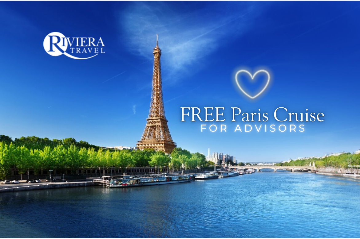 Riviera Travel Gifts Advisors a Chance to Win a Romantic Paris River Cruise This Valentine’s Season