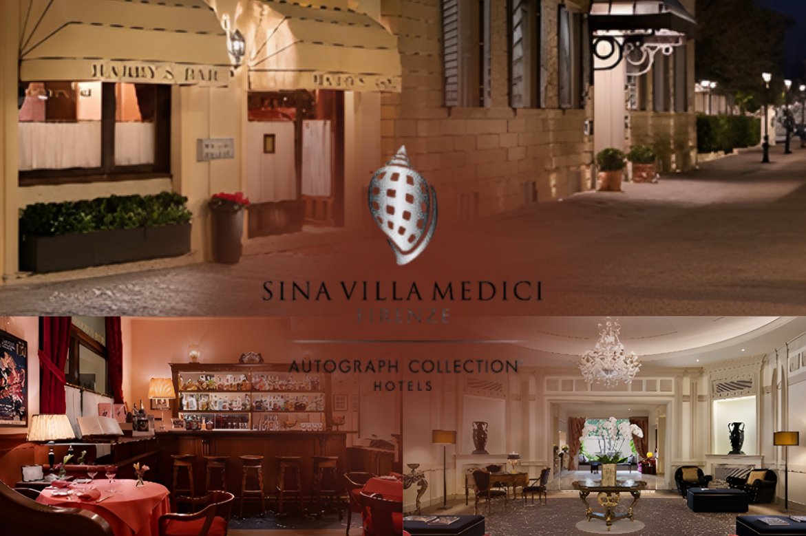 Harry’s Bar Firenze 1953 Now Open, Overlooking the Piazza at Sina Villa Medici