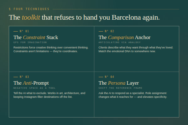 I Asked AI to Plan a Vacation… and It Told Me to Call a Travel Agent - Tom Ogg - TravelProfessionalNEWS - 04_techniques_600x400.png