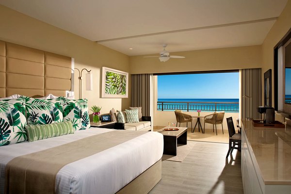 Ocean-front junior suite at Secrets Wild Orchid Montego Bay