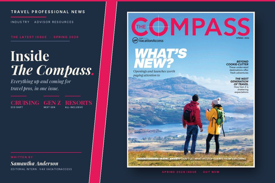 Inside the Latest Issue of The Compass Magazine - Samantha Anderson, editorial intern at VAX VacationAcces
