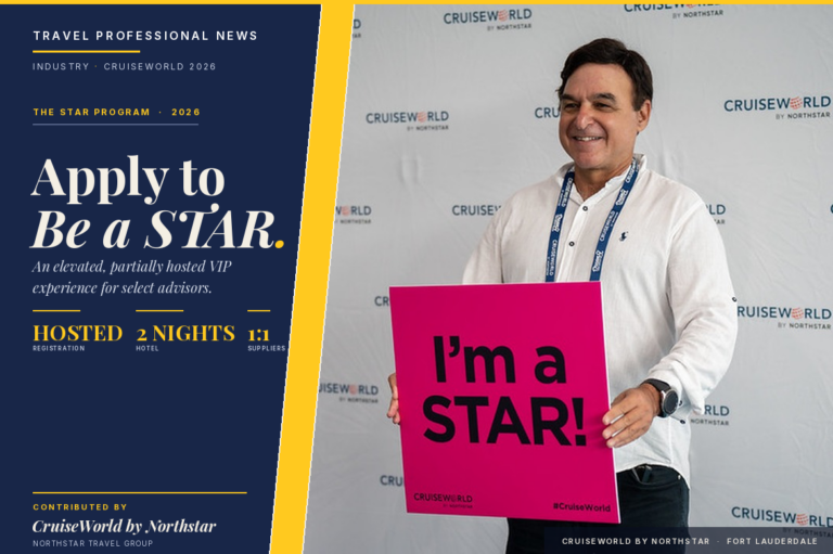 The Select Travel Advisor Recognition (STAR) Program returns November 4–6, 2026