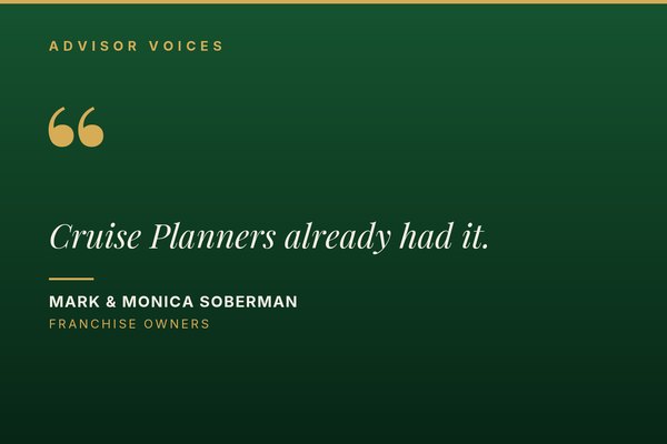 Cruise Planners franchise owners Mark and Monica Soberman on the platform being ready to use