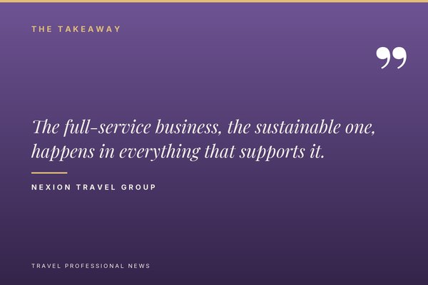 Pull quote: the full-service business, the sustainable one, happens in everything that supports it