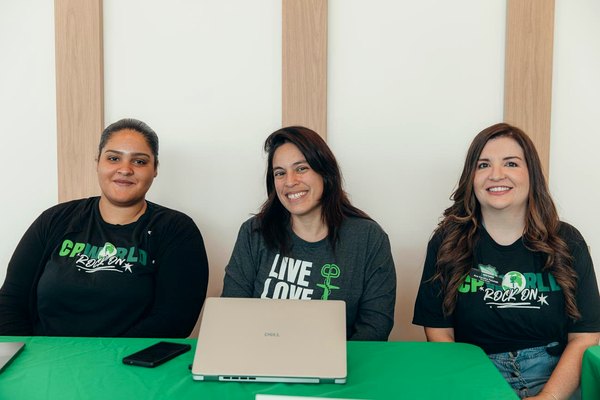 Bianca Montalvo, SEO Marketing Manager; Angie Reyes, Social Media Strategist; and Ana Carolina Fenchak, Home Office Groups Manager