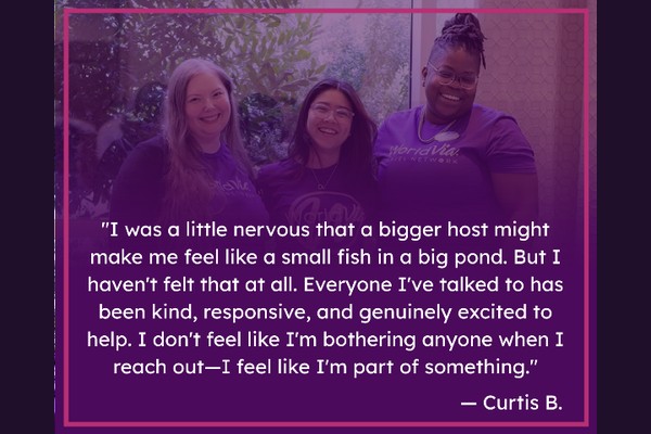 WorldVia Travel Network advisor testimonial from Curtis B. on feeling like part of something