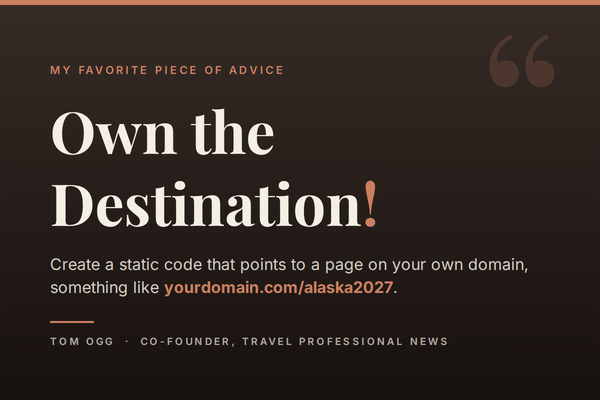 Own the Destination: point a static QR code to a page on your own domain