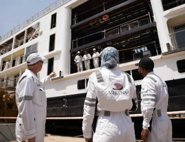 🚢✨ Exciting news for Nile River cruises! Viking's newest ship, Viking Thoth, has been floated out and is set to make its grand debut in October 2025. This 82-guest vessel will be Viking's eighth river ship in Egypt, promising an unforgettable journey along the iconic Nile. Travel agents, get ready to offer your clients an extraordinary Egyptian adventure! Please see the link in our bio to read the full article 🔗 #NileCruise #VikingCruises #EgyptTravel #LuxuryTravel #TravelAgents #RiverCruising #TravelNews