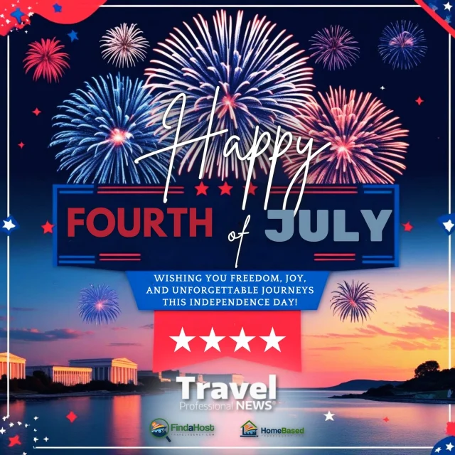 🇺🇸✨ Celebrating Freedom, Adventure & the Spirit of Travel! ✨🇺🇸
This 4th of July, we honor the freedom to explore, connect, and create unforgettable memories—near and far.

To all our fellow Travel Advisors: thank you for helping travelers write their own American stories, one journey at a time.

❤️🤍💙 Happy Independence Day from our entire family at Travel Professional NEWS!

#Happy4thOfJuly #TravelProfessionalNEWS #FindAHostTravelAgency #HomeBasedTravelAgent #TravelAdvisors #FreedomToExplore #AmericanAdventures #IndependenceDay2025 #TravelProfessionals #StarsStripesAndSuitcases #TravelOpportunities #TravelExperience #TravelAdvisors #travelagent #travel #traveladvisor